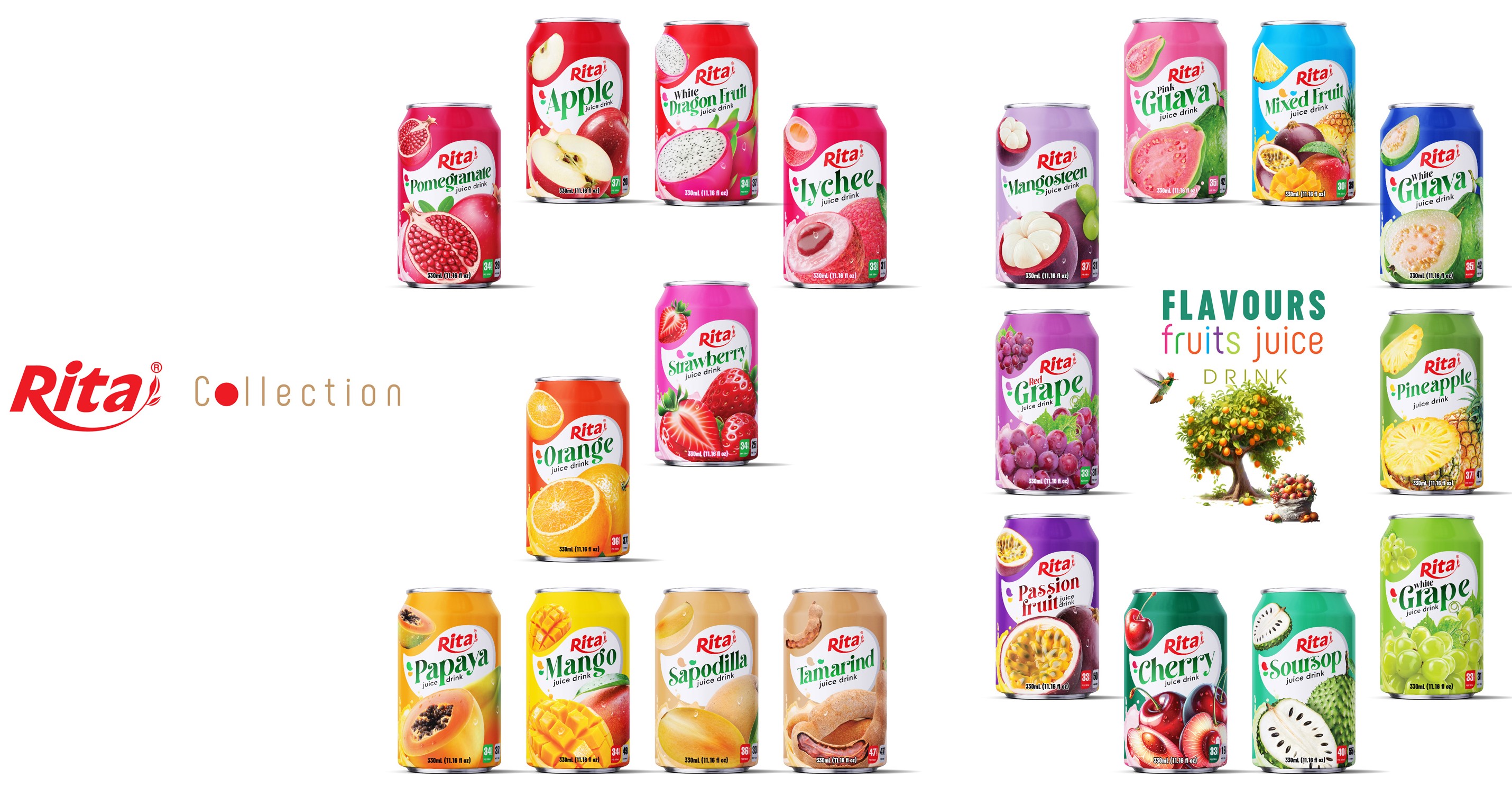 Rita collection fruit juice flavours