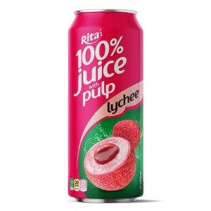 100 Lychee Juice with Pulp 500ml Cans