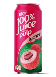 100 Lychee Juice with Pulp 500ml Cans