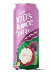 100 Mangosteen Juice with Pulp 500ml Cans