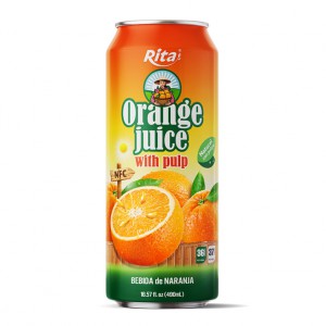 16.57 fl oz Cans Orange juice with Pulp Drink Natural