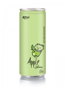 250ml aluminum can Apple Juice 1