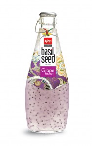 290ml basil seed drink with Grape