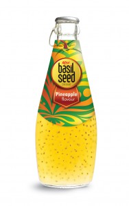 290ml basil seed drink with Pineapple