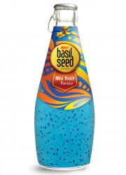 290ml basil seed drink with mix fruit