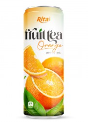 330ml Sleek alu can fresh Organe juice tea drink healthy with green tea