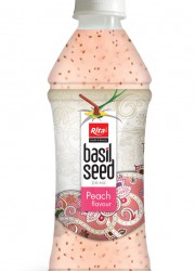 350ml basil seed drink with Peach