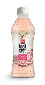 350ml basil seed drink with Peach