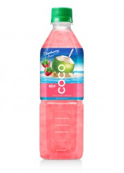 Coconut water with strawberry  flavor  500ml Pet bottle 