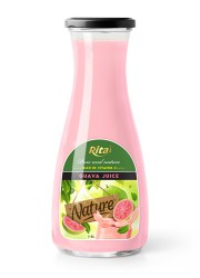 Juice packaging design guava juice 1L Glass bottle