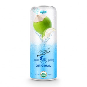 Organic sparking coconut water 