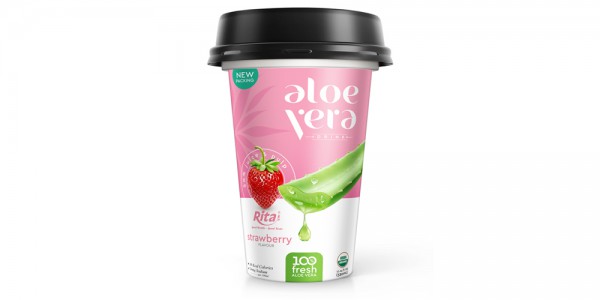 PP-cup-330ml aloe vera with strawberry