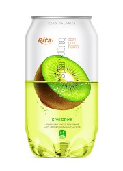 Pet can 350ml Sparkling drink with kiwi flavor rita