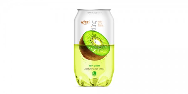 Pet can 350ml Sparkling drink with kiwi flavor rita