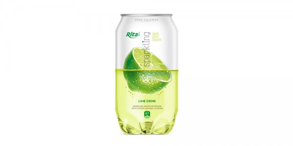 Pet can 350ml Sparkling drink with lime  flavor rita