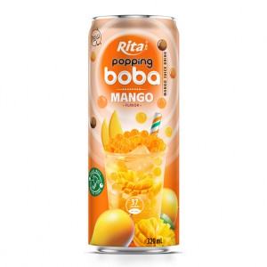 best popping boba with mango flavor canned drink