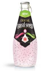 cocktail flavor with basil seed 290ml 
