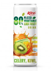 sleek can 320ml 80 Vegetable fruit drink good health 2