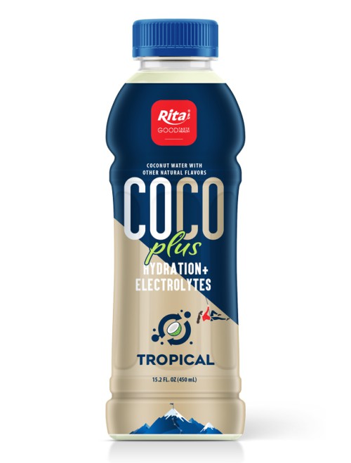 15.2 fl oz Pet Bottle tropical fruit Coconut water  plus Hydration electrolytes