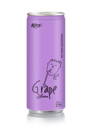 250ml aluminum can Grape Juice