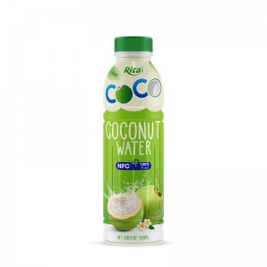 500ml Pet bottle pure coconut water energy drink NFC