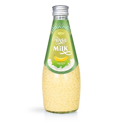 Basil seed Milk with banana