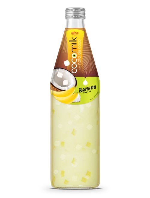 Coconut milk nata banana