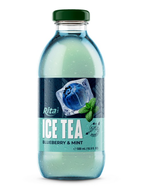 Rita Blueberry  Mint Ice Tea 500ml Glass Bottle