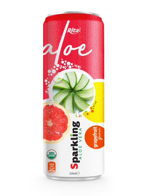 Sparkling aloe vera grapefruit 