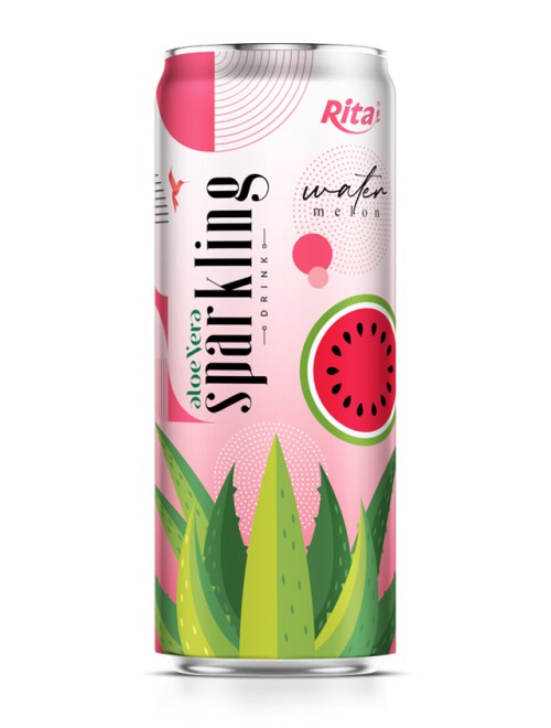 Sparkling aloe vera watermelon
