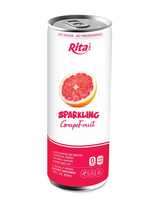 Sparkling grapefruit juice