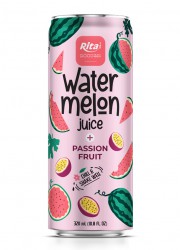 Watermelon with Fruit 320ml sleek can 06