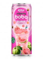 best popping boba with guava flavor canned drink 1