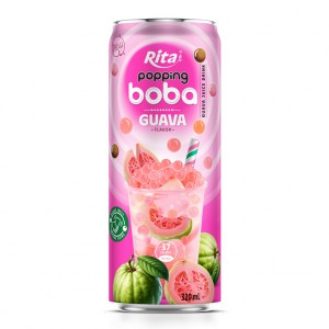 best popping boba with guava flavor canned drink 1