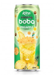 best popping boba with pineapple flavor canned drink