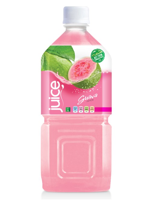 natural pink guave juice drink 1000ml pet bottle