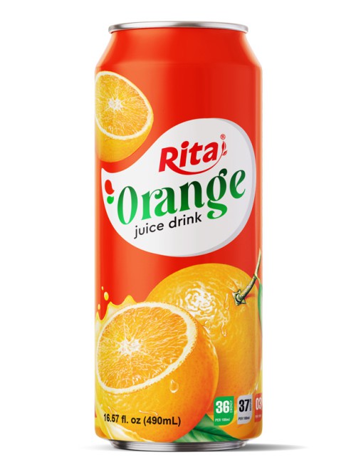 real fruit orange juice combinations drink 490ml cans 