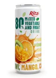 sleek can 320ml 80 Vegetable fruit drink heathy 1